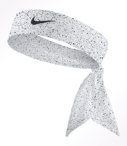 Custom  Black White Speckle Tie Headband