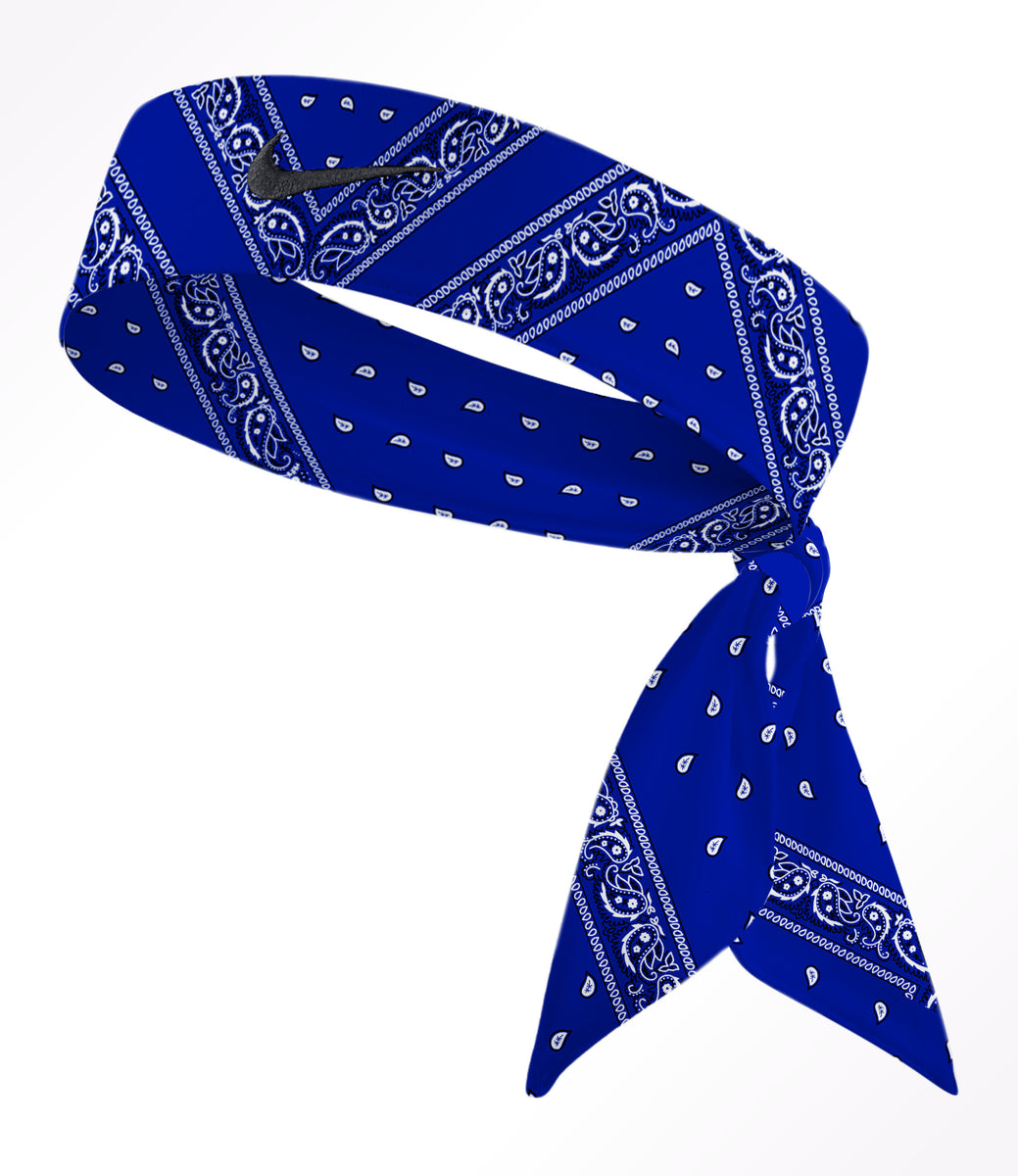 blue nike bandana