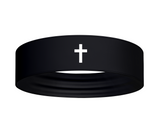 Distressed Cross Classic Stretch Headband